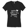 Happy First Father's Day Daddy Women's V-Neck T-Shirt