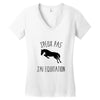 j'peux pas j'ai &eacute;quitation Women's V-Neck T-Shirt