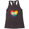 Yes Lgbt Heart Racerback Tank