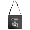 all i need is coffee sciossors Adjustable Strap Totes