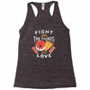 fight for the things you love pizza donuts Racerback Tank