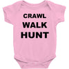 crawl walk hunt Baby Bodysuit