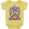 zombie bunny loves brains Baby Onesie