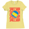 spaceship Ladies Fitted T-Shirt