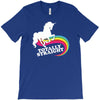 totally straight funny rainbow unicorn gay pride novelty fashion T-Shirt