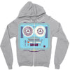 reel to reel Zipper Hoodie