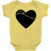 black heart Baby Bodysuit