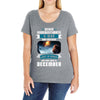 Never Underestimate A Man Who Watches Lost in Space And Was Born in De Ladies Curvy T-Shirt