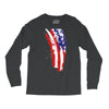 july 4th flag Long Sleeve Shirts