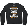 Super Cool Dad Of A Freaking Awesome Son Crewneck Sweatshirt