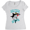 Grandpa Shark -Shark Do Do Do Women's Triblend Scoop T-shirt
