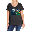 cupman and robin Ladies Curvy T-Shirt