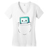 bmo pocket Women's V-Neck T-Shirt