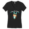 class o f 2018 cool girl Women's V-Neck T-Shirt