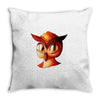 brid funny logo Throw Pillow