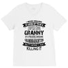 Super Cool Granny Of A Freaking Awesome Granddaughter V-Neck Tee