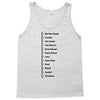 Beard Growth Scale Tank Top