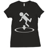 man is go Ladies Fitted T-Shirt