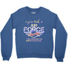 military, women's proud air force mom of her military son u Crewneck Sweatshirt