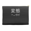 japanese psycho kanji chinese slogan text japan party gift Accessory Pouches