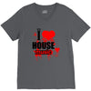 i love house music t shirt men logo3 new t shirt clothing design men V-Neck Tee