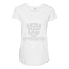be optimistic transformers   robot optimus prime movie autobots show t Maternity Scoop Neck T-shirt