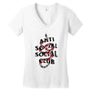 Anti Social Social Club Gucci Edition Women's V-Neck T-Shirt