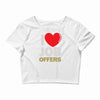 i love job offers Crop Top