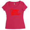 funny  wtf, ideal birthday present or gift Women's Triblend Scoop T-shirt
