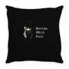 resting witch face Throw Pillow