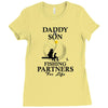 daddy and son fishing partners for life Ladies Fitted T-Shirt