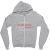 not antisocial Zipper Hoodie