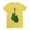 liver cancer boxing glover Ladies Fitted T-Shirt
