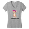 chihuahua mom Women's V-Neck T-Shirt