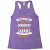 Super Cool Grandson Of A Freaking Awesome Grammy Racerback Tank