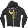 the moon Zipper Hoodie