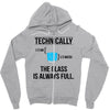 technically, the glass is always full Zipper Hoodie