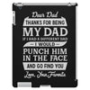 Dear Dad Thanks for Being My Dad iPad 3 and 4 Case