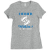 Father is my Name Fishing Is My Game Ladies Fitted T-Shirt