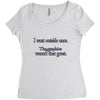 i went outsude once Women's Triblend Scoop T-shirt
