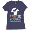 proud Autism dad Ladies Fitted T-Shirt