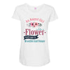 An August Girl Like A Flowers Maternity Scoop Neck T-shirt