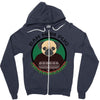 bah hum pug Zipper Hoodie