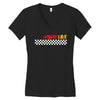 Fire White Women's V-Neck T-Shirt