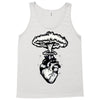 heart and nuclear explosion Tank Top