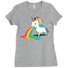 where rainbows come from (green) Ladies Fitted T-Shirt