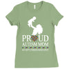 proud Autism  mom Ladies Fitted T-Shirt