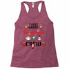 first grade christmas crew Racerback Tank