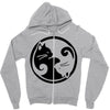 yinyang cats Zipper Hoodie