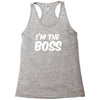 i'm the boss funny nerd Racerback Tank
